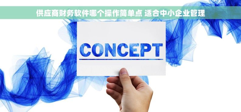 供应商财务软件哪个操作简单点 适合中小企业管理