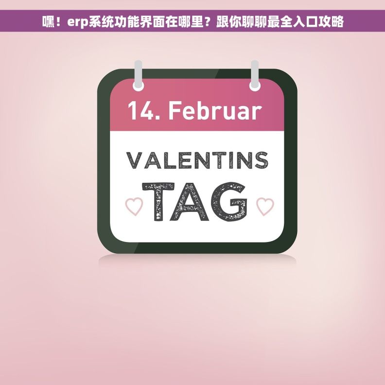 嘿！erp系统功能界面在哪里？跟你聊聊最全入口攻略