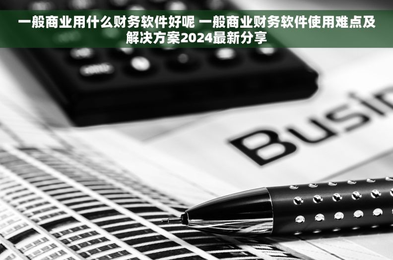 一般商业用什么财务软件好呢 一般商业财务软件使用难点及解决方案2024最新分享