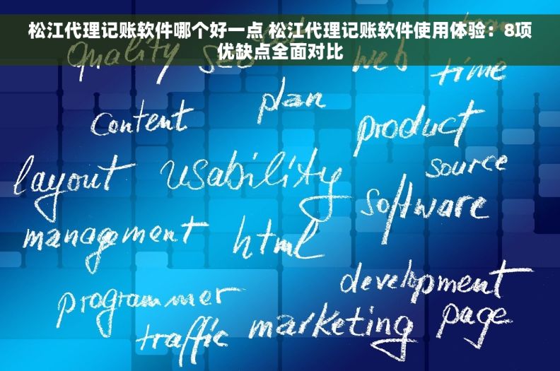 松江代理记账软件哪个好一点 松江代理记账软件使用体验：8项优缺点全面对比