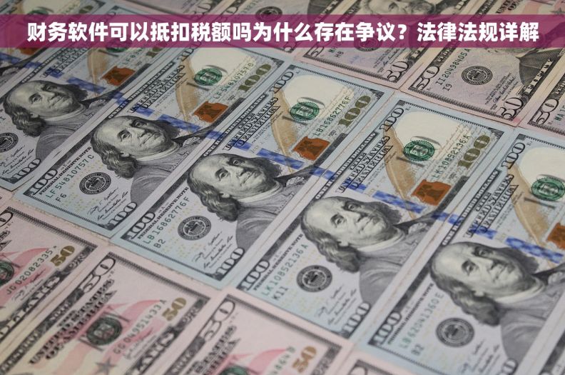 财务软件可以抵扣税额吗为什么存在争议？法律法规详解