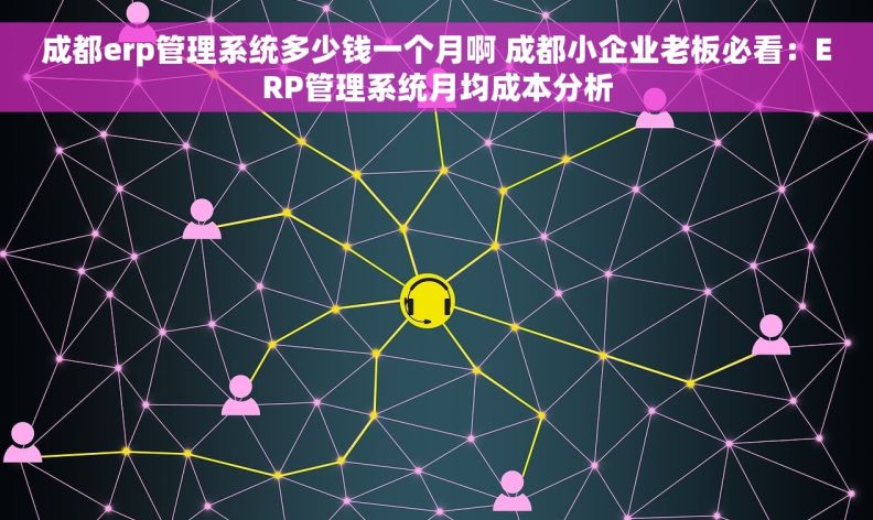 成都erp管理系统多少钱一个月啊 成都小企业老板必看：ERP管理系统月均成本分析
