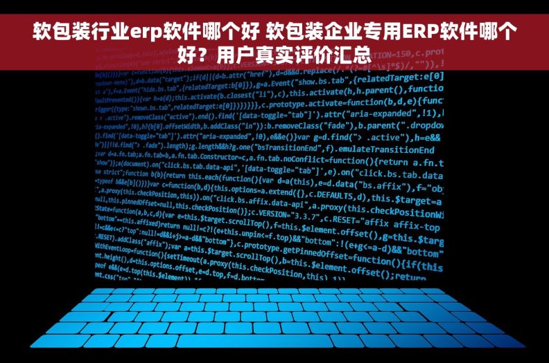 软包装行业erp软件哪个好 软包装企业专用ERP软件哪个好？用户真实评价汇总