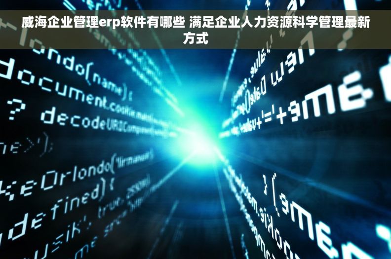 威海企业管理erp软件有哪些 满足企业人力资源科学管理最新方式