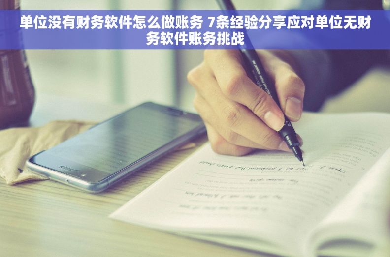 单位没有财务软件怎么做账务 7条经验分享应对单位无财务软件账务挑战