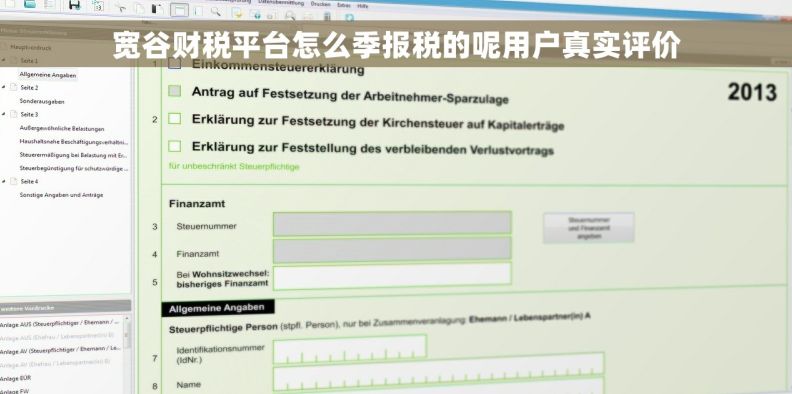 宽谷财税平台怎么季报税的呢用户真实评价 宽谷财税平台怎么季报税的呢用户真实评价
