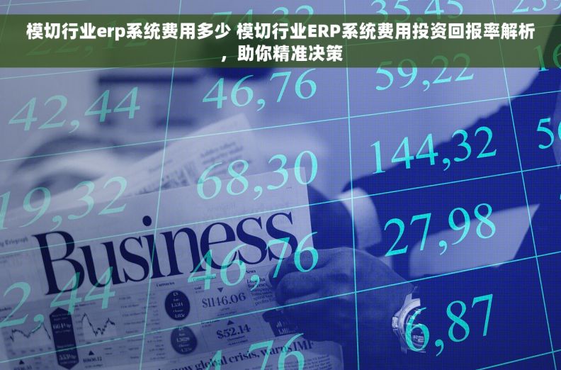 模切行业erp系统费用多少 模切行业ERP系统费用投资回报率解析，助你精准决策