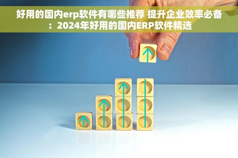 好用的国内erp软件有哪些推荐 提升企业效率必备：2024年好用的国内ERP软件精选