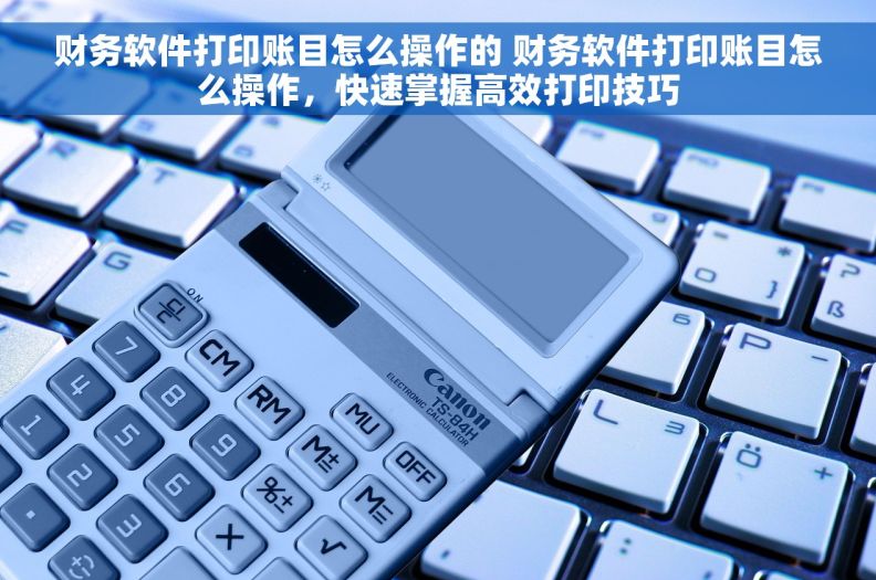 财务软件打印账目怎么操作的 财务软件打印账目怎么操作，快速掌握高效打印技巧