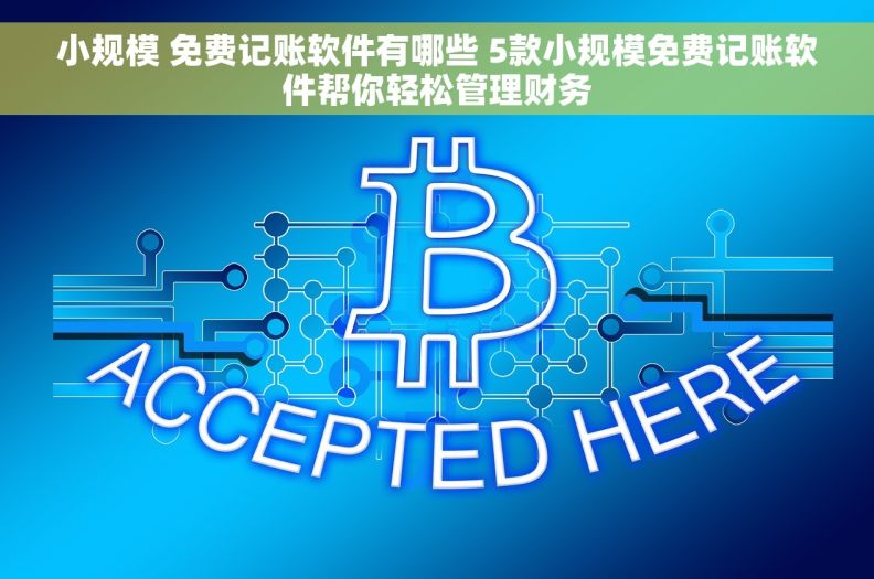 小规模 免费记账软件有哪些 5款小规模免费记账软件帮你轻松管理财务