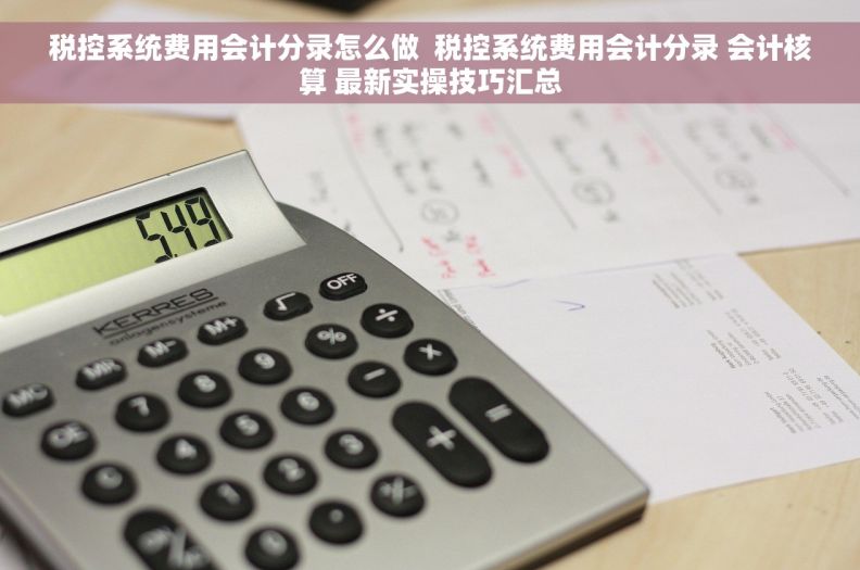 税控系统费用会计分录怎么做  税控系统费用会计分录 会计核算 最新实操技巧汇总