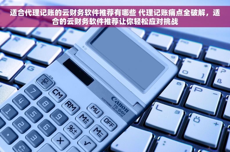 适合代理记账的云财务软件推荐有哪些 代理记账痛点全破解，适合的云财务软件推荐让你轻松应对挑战