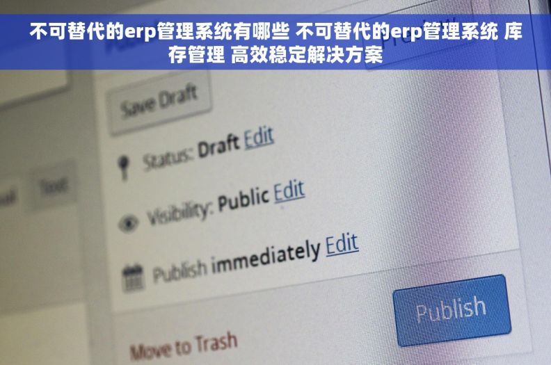 不可替代的erp管理系统有哪些 不可替代的erp管理系统 库存管理 高效稳定解决方案