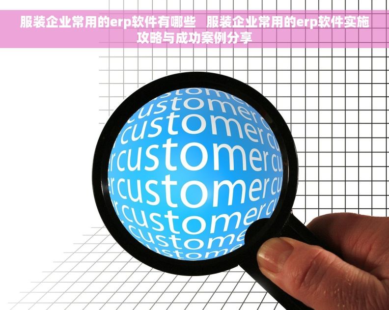 服装企业常用的erp软件有哪些   服装企业常用的erp软件实施攻略与成功案例分享