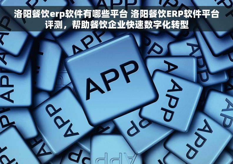 洛阳餐饮erp软件有哪些平台 洛阳餐饮ERP软件平台评测，帮助餐饮企业快速数字化转型