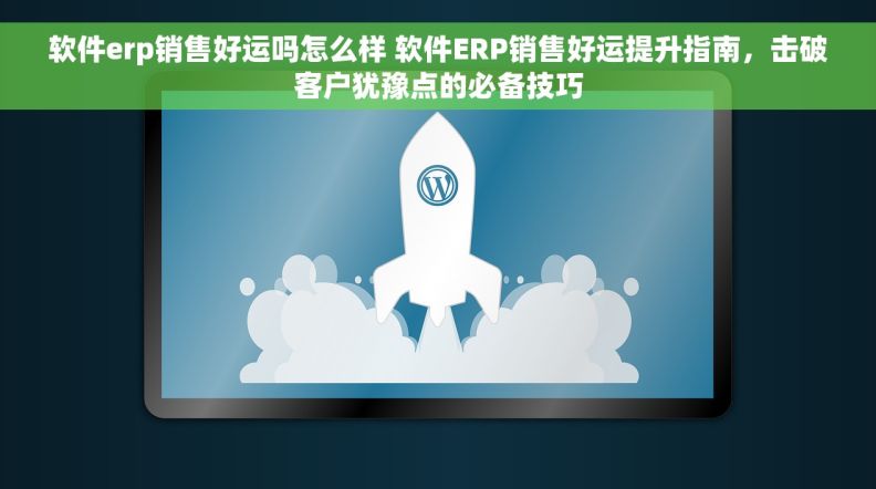 软件erp销售好运吗怎么样 软件ERP销售好运提升指南，击破客户犹豫点的必备技巧