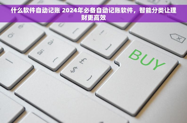 什么软件自动记账 2024年必备自动记账软件，智能分类让理财更高效