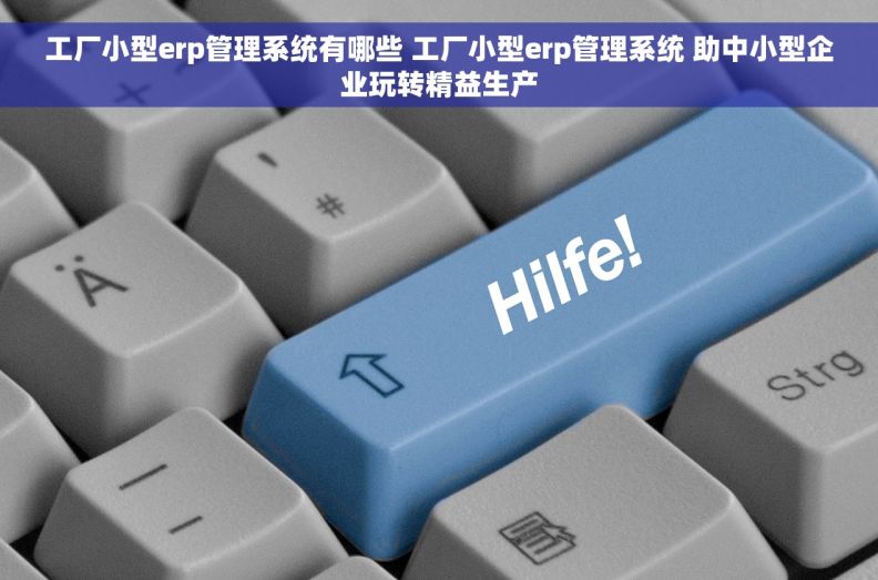 工厂小型erp管理系统有哪些 工厂小型erp管理系统 助中小型企业玩转精益生产