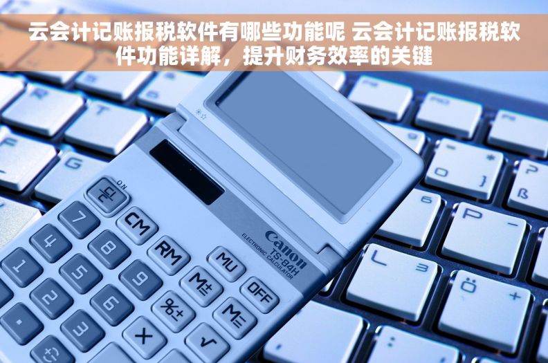 云会计记账报税软件有哪些功能呢 云会计记账报税软件功能详解，提升财务效率的关键