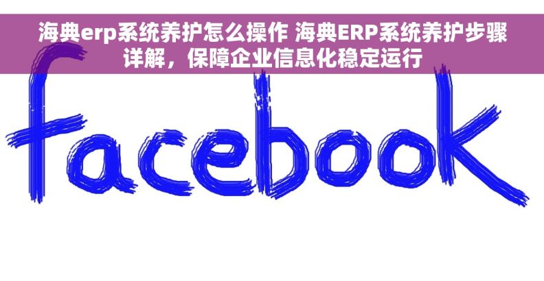 海典erp系统养护怎么操作 海典ERP系统养护步骤详解，保障企业信息化稳定运行