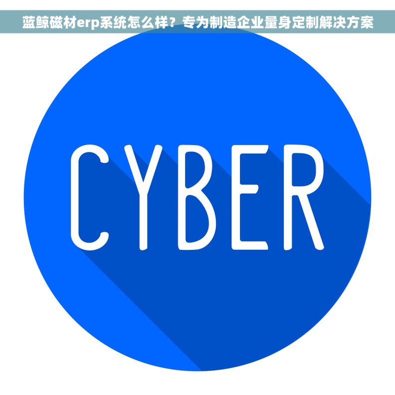 蓝鲸磁材erp系统怎么样？专为制造企业量身定制解决方案