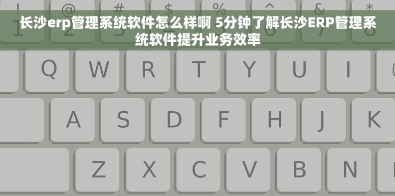 长沙erp管理系统软件怎么样啊 5分钟了解长沙ERP管理系统软件提升业务效率 长沙erp管理系统软件怎么样啊 5分钟了解长沙ERP管理系统软件提升业务效率