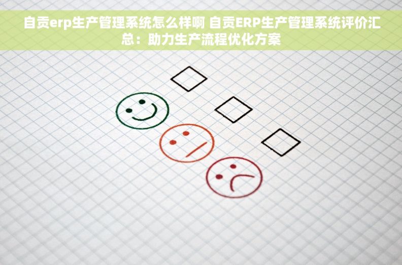 自贡erp生产管理系统怎么样啊 自贡ERP生产管理系统评价汇总：助力生产流程优化方案