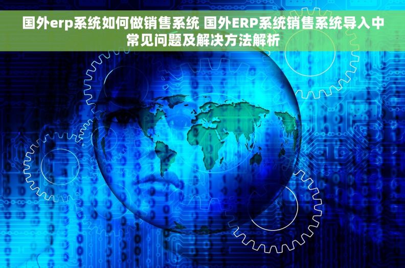 国外erp系统如何做销售系统 国外ERP系统销售系统导入中常见问题及解决方法解析