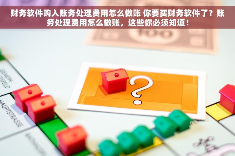 财务软件购入账务处理费用怎么做账 你要买财务软件了?账务处理费用怎么做账,这些你必须知道! 财务软件购入账务处理费用怎么做账 你要买财务软件了?账务处理费用怎么做账,这些你必须知道!